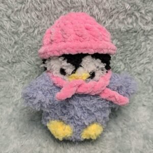 fluffy pink penguin