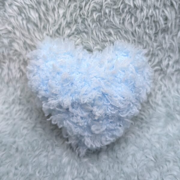 blue fluffy heart