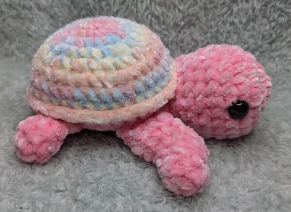 rainbow pink turtle