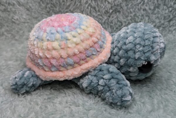 rainbow blue turtle