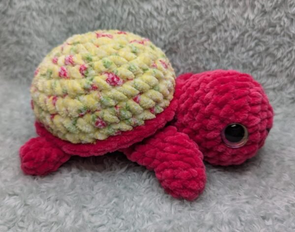 pink yellow turtle