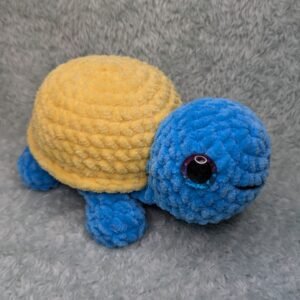 blue yellow tortoise