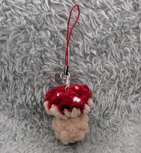 mushroom keychain