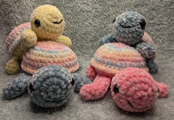 rainbow turtle pile